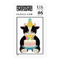 COW BIRTHDAY STAMP