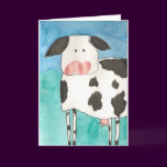 Cow Blank Card