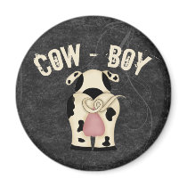 Cow-Boy Refrigerator Magnet