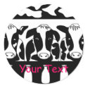 Cow Business Sticker