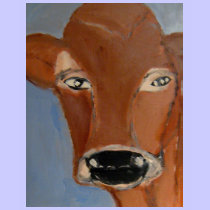 cow by eric ginsburg t-shirts