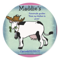 cow canning stickers