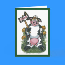 Cow Card by ZachBear Cow Card