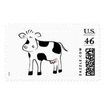 Cow Cartoon Postage Stamps