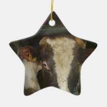Cow Christmas Ornament