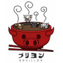 Cow Cube Soup Bowl t-shirts