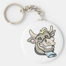 Cow!  Customizable! Keychains
