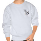 kids_basic_sweatshirt - A cute cow, complete with udder and cowbell shouts out Eat Me!  Im Juicy.  Cows love to be eaten.  Juicy, tasty meat containers that they are.  MMMmmmmm.: Sizes  Available colors: white