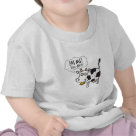 infant_tshirt - A cute cow, complete with udder and cowbell shouts out Eat Me!  Im Juicy.  Cows love to be eaten.  Juicy, tasty meat containers that they are.  MMMmmmmm.: Sizes  Available colors: white
