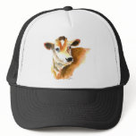 cow face baseball cap trucker hat