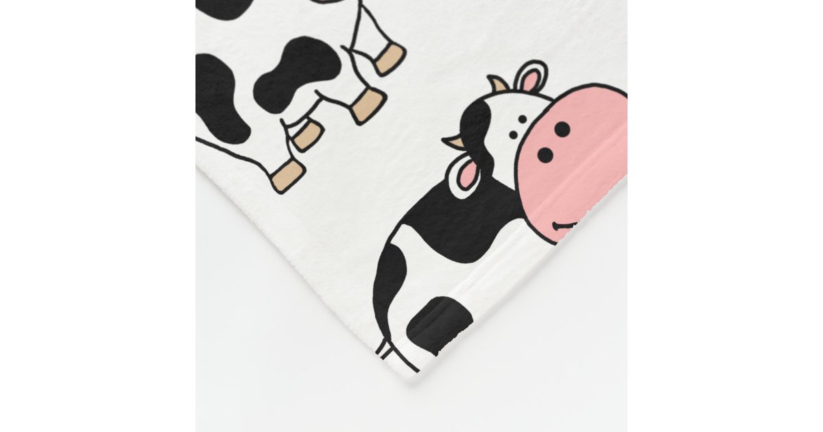 cow print fuzzy blanket