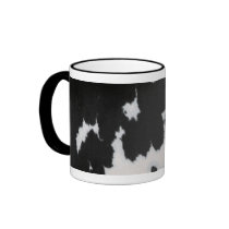 Cow fur mug