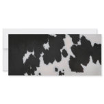 Cow fur customized rack card