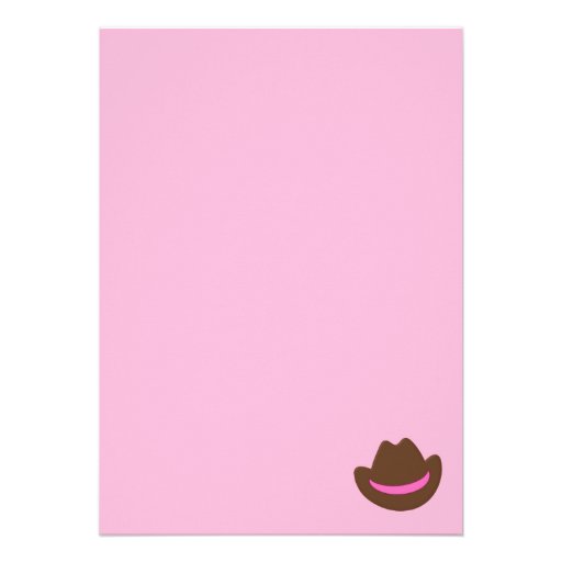 Cow Girl   Birthday Invitation