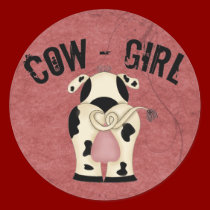 Cow-Girl stickers