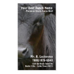 Cow Head  Black Angus Beef Ranch business cards