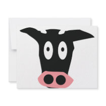 cow head icon invitations