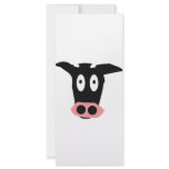 cow head icon full color rack card