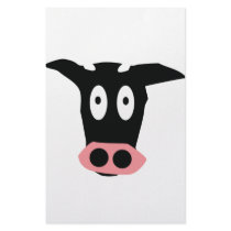 cow head icon stationery