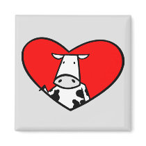 Cow Heart magnet by holiday_tshirts Cow Heart magnet