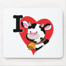 Cow Heart Mouse Pad