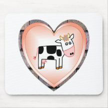 Cow Heart Mousepad