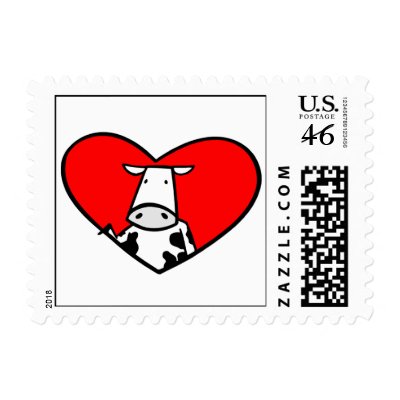 Cow Heart postage stamp