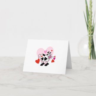 Cow Hearts Greeting Card