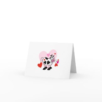 Cow Hearts Greeting Card