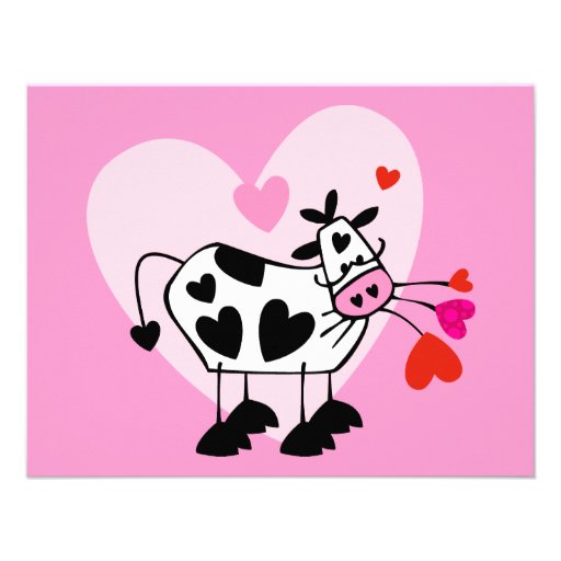 Cow Hearts Custom Invites