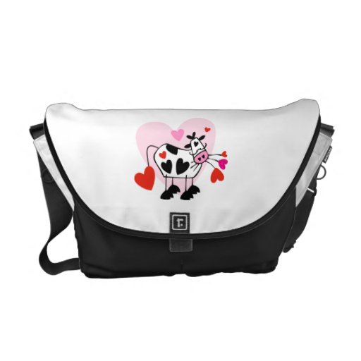 Cow Hearts Messenger Bag