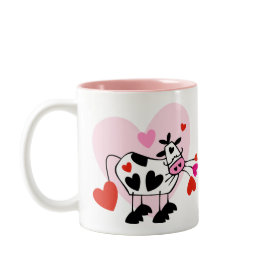 Cow Hearts Mug - Cow Lover and animal humor valentine features adorable cow, hearts and a smile! Cow Hearts Mug - Cow Lover and animal humor valentine features adorable cow, hearts and a smile!