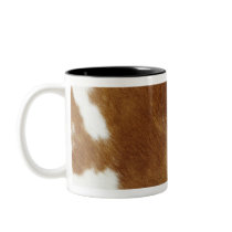 Cow hide coffee mugs