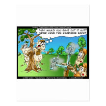 Cow Hunting Season Funny Tees Mugs Cards & Gifts Postcard