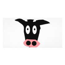 cow icon photo card