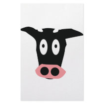 cow icon personalized stationery