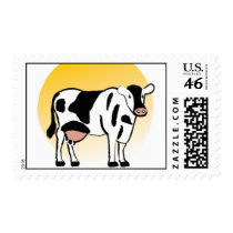 Cow Illustration Postage
