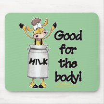Cow in Milk Can Mousepad