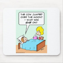 cow jumped moon mousepad