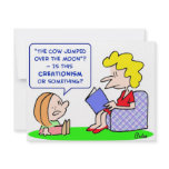 cow jumped over moon creationism personalized invitations