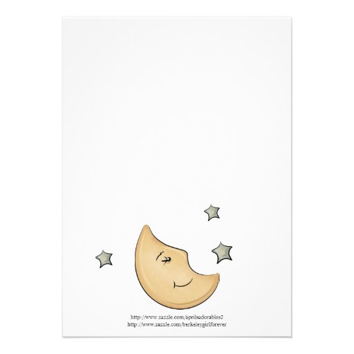 Cow Jumped Over the Moon Baby Shower Invitations