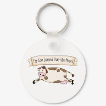 Cow Jumped Over the Moon keychains by SoCalTeeShirts Cow Jumped Over the Moon keychains