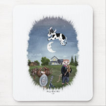COW JUMPED OVER THE MOON MOUSE PADS