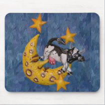 Cow jumped over the Moon mousepads