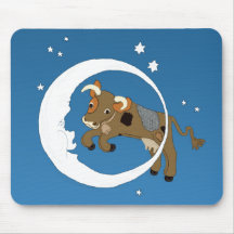 Cow Jumped Over the Moon Mousepad