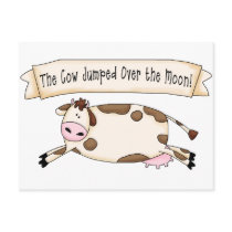 Cow Jumped Over the Moon postcards
