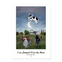 Cow Jumped Over the Moon Print