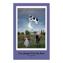 Cow Jumped Over the Moon Print - Customized by SherryHolderHunt Cow Jumped Over the Moon Print - Customized