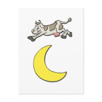 Cow Jumps Over the Moon Postcard