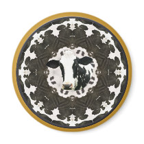 Cow kaleidoscope mandela magnets by ArtmakersWorlds Cow kaleidoscope mandela magnets